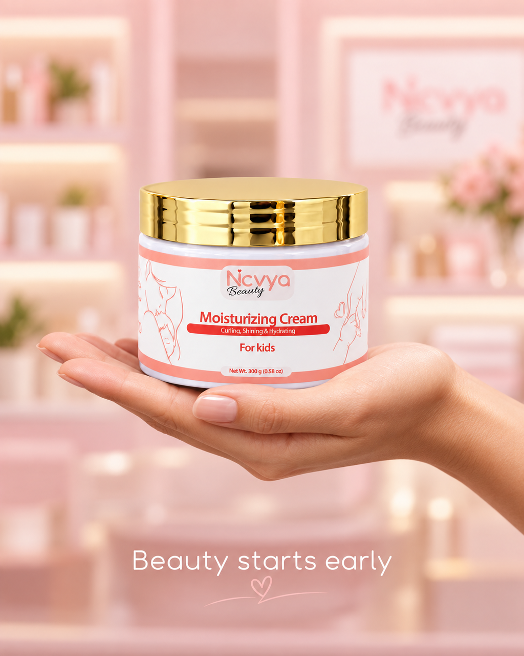 Crème hydratante. Bouclante, brillante et hydratante
