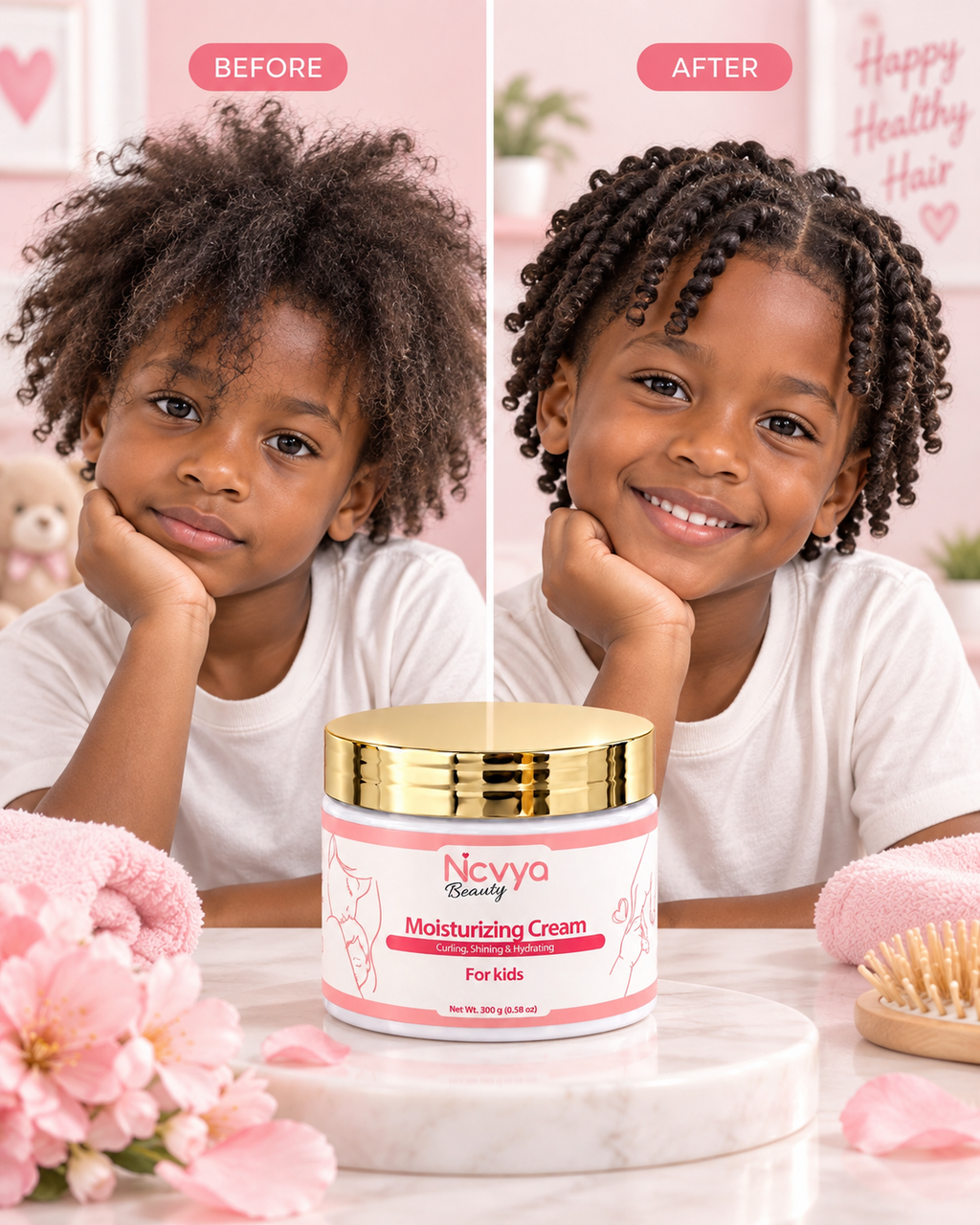 Crème hydratante. Bouclante, brillante et hydratante