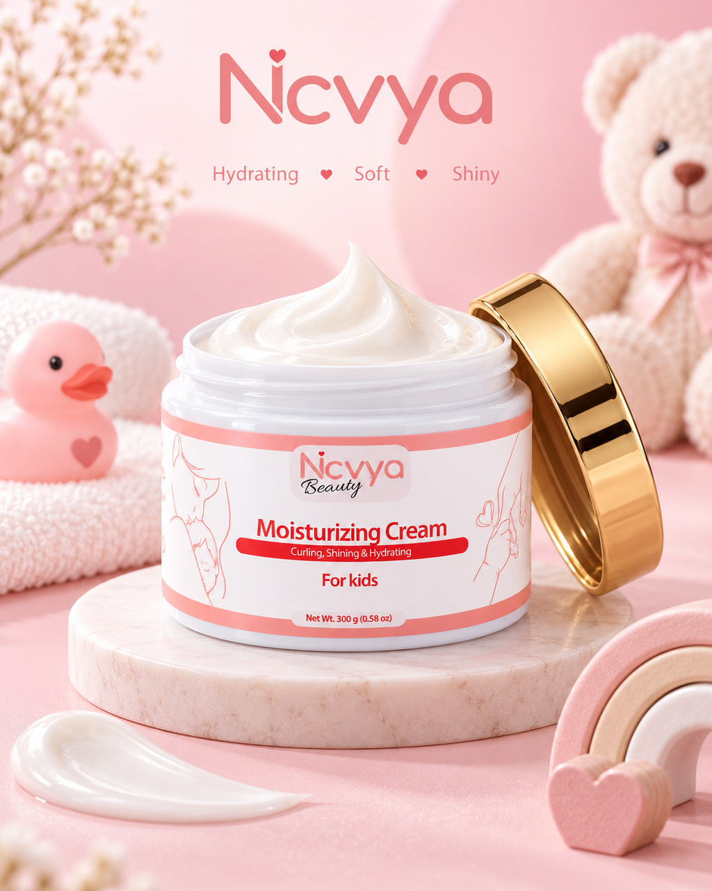 Crème hydratante. Bouclante, brillante et hydratante
