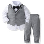 Black and white striped long-sleeve shirt with a small embroidered logo on the chest
